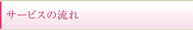 サービスの流れ